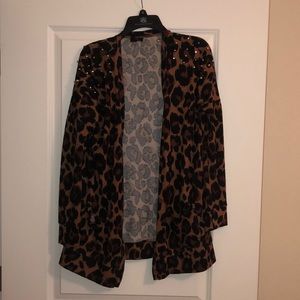 Cheetah print  cardigan
